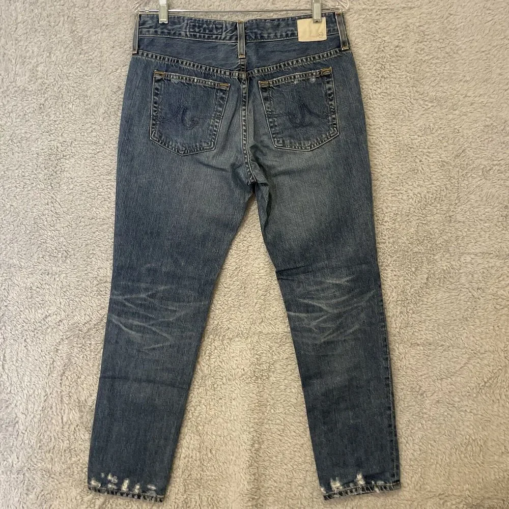 AG Adriano‎ Goldschmied Jeans Womens 26R The Beau Slouchy Skinny Dark Wash Blue